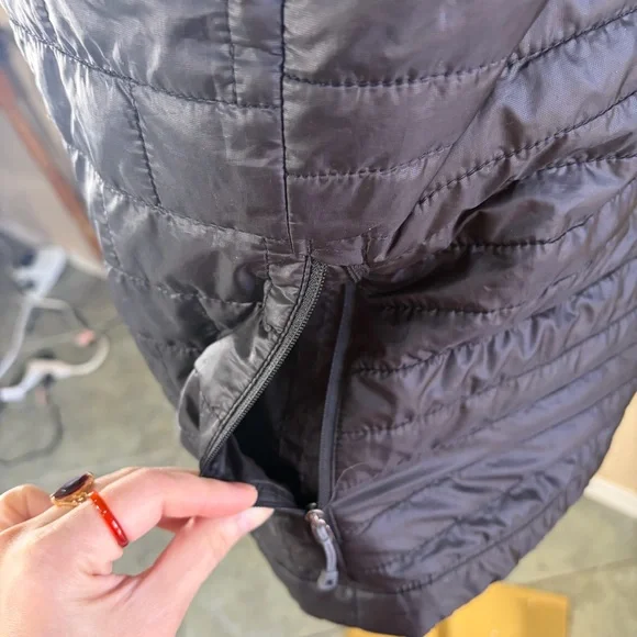 Patagonia Vest Womens Sz M Black Nano Puff Full Zip Filled Light Puffer *LOGO - Picture 5 of 11
